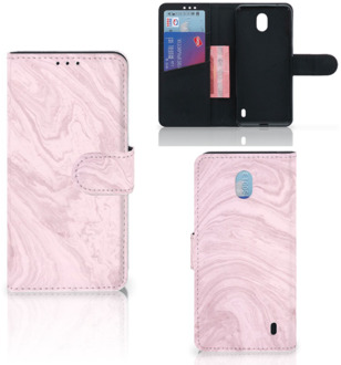 B2Ctelecom Nokia 1 Plus Bookcase Marble Roze