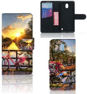 B2Ctelecom Nokia 1 Plus Flip Cover Amsterdamse Grachten