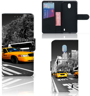 B2Ctelecom Nokia 1 Plus Flip Cover New York Taxi