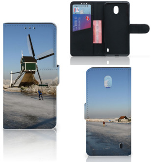 B2Ctelecom Nokia 1 Plus Flip Cover Schaatsers Friesland