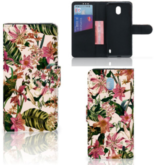 B2Ctelecom Nokia 1 Plus Hoesje Flowers