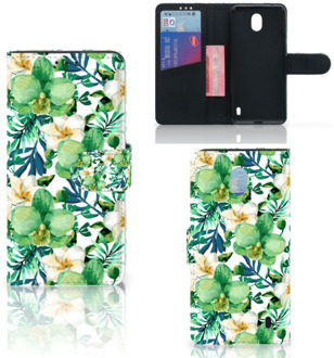 B2Ctelecom Nokia 1 Plus Hoesje Orchidee Groen