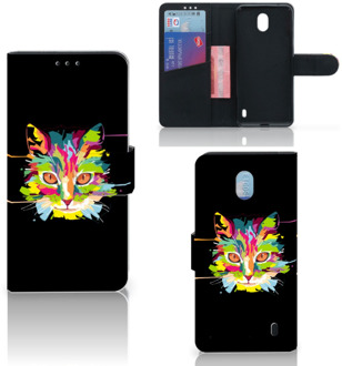 B2Ctelecom Nokia 1 Plus Leuk Hoesje Cat Color