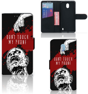 B2Ctelecom Nokia 1 Plus Portemonnee hoesje Zombie Blood