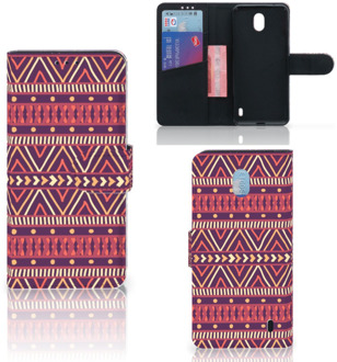 B2Ctelecom Nokia 1 Plus Telefoon Hoesje Aztec Purple