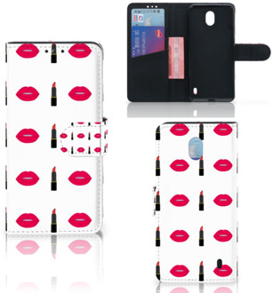 B2Ctelecom Nokia 1 Plus Telefoon Hoesje Lipstick Kiss