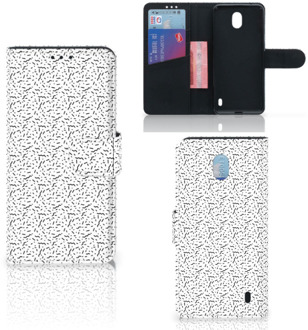 B2Ctelecom Nokia 1 Plus Telefoon Hoesje Stripes Dots