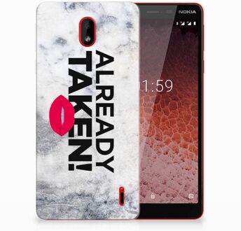 B2Ctelecom Nokia 1 Plus TPU Hoesje Design Already Taken White