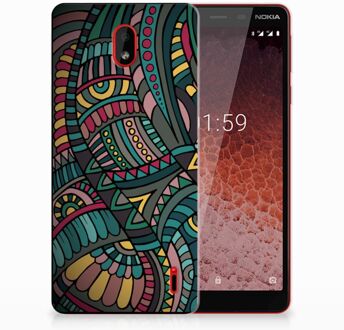 B2Ctelecom Nokia 1 Plus TPU Hoesje Design Aztec