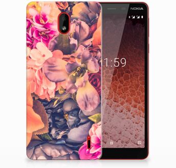 B2Ctelecom Nokia 1 Plus TPU Hoesje Design Bosje Bloemen