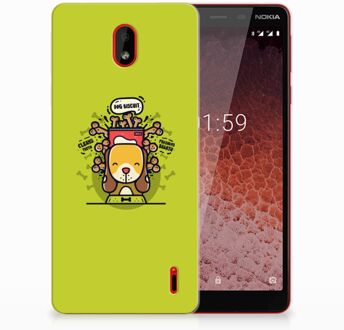 B2Ctelecom Nokia 1 Plus TPU Hoesje Design Doggy Biscuit