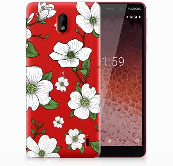 B2Ctelecom Nokia 1 Plus TPU Hoesje Design Dogwood Flowers