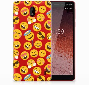 B2Ctelecom Nokia 1 Plus TPU Hoesje Design Emoji