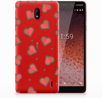 B2Ctelecom Nokia 1 Plus TPU Hoesje Design Hearts