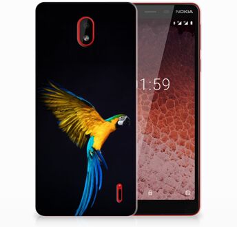 B2Ctelecom Nokia 1 Plus TPU Hoesje Design Papegaai