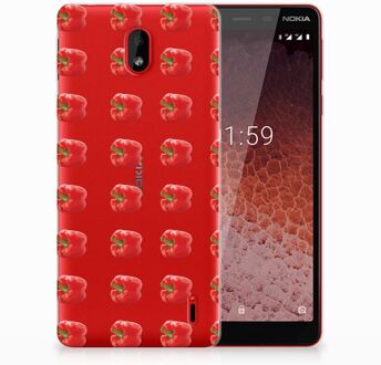 B2Ctelecom Nokia 1 Plus TPU Hoesje Design Paprika Red