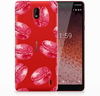 B2Ctelecom Nokia 1 Plus TPU Hoesje Design Pink Macarons