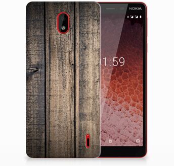 B2Ctelecom Nokia 1 Plus TPU Hoesje Design Steigerhout