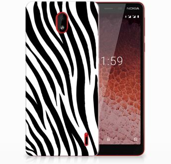 B2Ctelecom Nokia 1 Plus TPU Hoesje Design Zebra