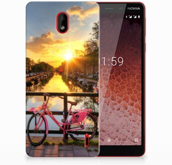 B2Ctelecom Nokia 1 Plus Uniek TPU Hoesje Amsterdamse Grachten