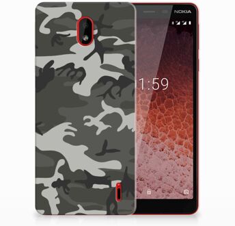 B2Ctelecom Nokia 1 Plus Uniek TPU Hoesje Army Light