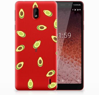 B2Ctelecom Nokia 1 Plus Uniek TPU Hoesje Avocado