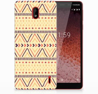 B2Ctelecom Nokia 1 Plus Uniek TPU Hoesje Aztec Yellow