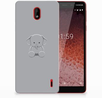 B2Ctelecom Nokia 1 Plus Uniek TPU Hoesje Baby Olifant