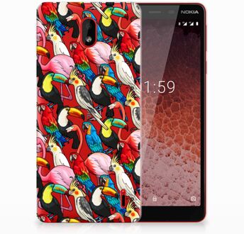 B2Ctelecom Nokia 1 Plus Uniek TPU Hoesje Birds