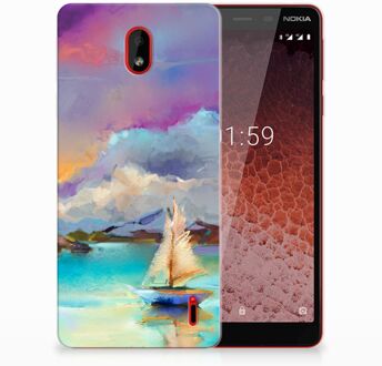 B2Ctelecom Nokia 1 Plus Uniek TPU Hoesje Boat