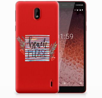 B2Ctelecom Nokia 1 Plus Uniek TPU Hoesje Boho Beach