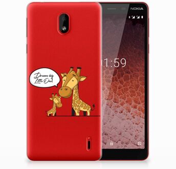 B2Ctelecom Nokia 1 Plus Uniek TPU Hoesje Giraffe