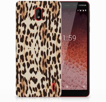 B2Ctelecom Nokia 1 Plus Uniek TPU Hoesje Leopard