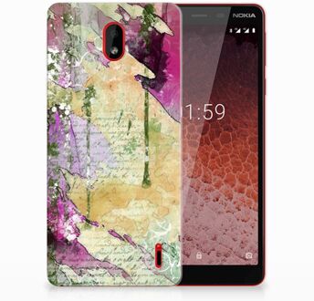 B2Ctelecom Nokia 1 Plus Uniek TPU Hoesje Letter Painting