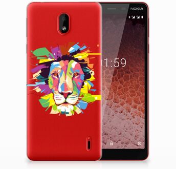 B2Ctelecom Nokia 1 Plus Uniek TPU Hoesje Lion Color