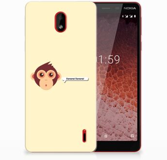 B2Ctelecom Nokia 1 Plus Uniek TPU Hoesje Monkey