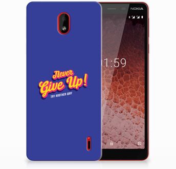 B2Ctelecom Nokia 1 Plus Uniek TPU Hoesje Never Give Up