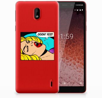 B2Ctelecom Nokia 1 Plus Uniek TPU Hoesje Popart Oh Yes