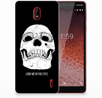 B2Ctelecom Nokia 1 Plus Uniek TPU Hoesje Skull Eyes