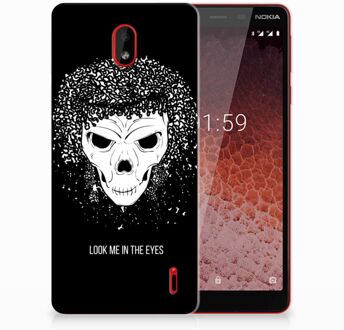 B2Ctelecom Nokia 1 Plus Uniek TPU Hoesje Skull Hair