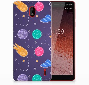 B2Ctelecom Nokia 1 Plus Uniek TPU Hoesje Space