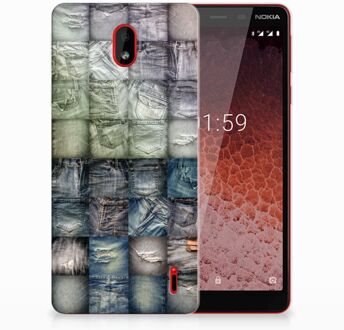 B2Ctelecom Nokia 1 Plus Uniek TPU Hoesje Spijkerbroeken