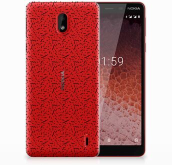 B2Ctelecom Nokia 1 Plus Uniek TPU Hoesje Stripes Dots