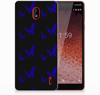 B2Ctelecom Nokia 1 Plus Uniek TPU Hoesje Vlinder Patroon