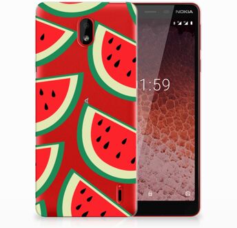 B2Ctelecom Nokia 1 Plus Uniek TPU Hoesje Watermelons