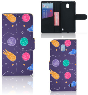 B2Ctelecom Nokia 1 Plus Wallet Case met Pasjes Space