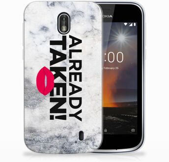 B2Ctelecom Nokia 1 TPU Hoesje Design Already Taken White