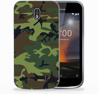 B2Ctelecom Nokia 1 TPU Hoesje Design Army Dark