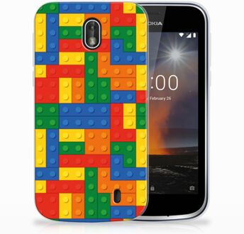 B2Ctelecom Nokia 1 TPU Hoesje Design Blokken