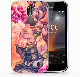 B2Ctelecom Nokia 1 TPU Hoesje Design Bosje Bloemen